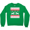 reindeer christmas ugly sweater Crewneck Sweatshirt