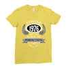 vintage quality without compromise 1976 aged to perfection Ladies Fitted T-Shirt