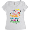 caring for animals isn't what i do it's who i am Women's Triblend Scoop T-shirt