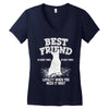 Best Friend Bull Terrier Women's V-Neck T-Shirt