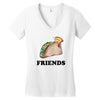 Best Friends Tacos Women's V-Neck T-Shirt