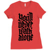 you'll never walk alone Ladies Fitted T-Shirt