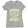 old enough young enough Ladies Fitted T-Shirt