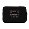 happy halloween witches Laptop sleeve