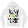 This Is What Trans Looks Like Zipper Hoodie