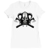viking skull Ladies Fitted T-Shirt