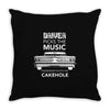 driver picks the music passenger shuts his cakehole Throw Pillow