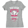THE POWER OF AN Autism Mom Ladies Fitted T-Shirt