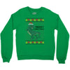 ugly dinosaur merry christmas Crewneck Sweatshirt