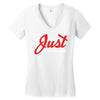Just Play The Game Women's V-Neck T-Shirt