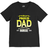 proud dad nurse V-Neck Tee