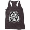 why do we fall, so we can learn to pickup ourselves up black Racerback Tank