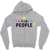 I Hate People Zipper Hoodie