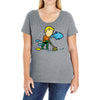 part time job   aquarium Ladies Curvy T-Shirt