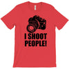 i shoot people t shirt funny photographer tee camera photography digit T-Shirt