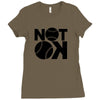 not ok baseball Ladies Fitted T-Shirt