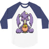 zombie bunny loves brains 3/4 Sleeve Shirt