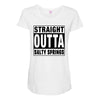 straight outta salty springs Maternity Scoop Neck T-shirt