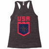 land of the free Racerback Tank