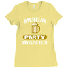 bachelor party drinking team wedding groomsmen bridal funny Ladies Fitted T-Shirt
