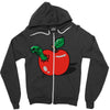 apple burster Zipper Hoodie
