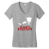 dart evolution stranger dustin tv show Women's V-Neck T-Shirt