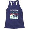 the ocean is calling Racerback Tank