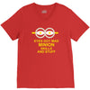 new mens womens kids eye got mad minion skills and stuff funny novelty V-Neck Tee