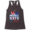 navy dad Racerback Tank