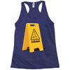 caution bananas Racerback Tank
