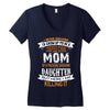 Super Cool Mom Of A Freaking Awesome Granddaughter Women's V-Neck T-Shirt