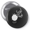 crazy cow Pin-back button