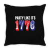Party Like it's 1776 Throw Pillow