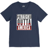 straight outta america V-Neck Tee
