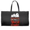 can't scare me halloween funeral direct Weekender Totes