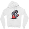 mma bulldog final Zipper Hoodie