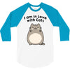 i am in love with cats 3/4 Sleeve Shirt