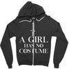 a girl has no costume Zipper Hoodie