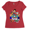 paw patrol birthday boy dad Women's Triblend Scoop T-shirt