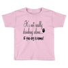 IT'S NOT REALLY DRINKING ALONE Toddler T-shirt