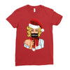 pop art christmas Ladies Fitted T-Shirt