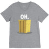 oh hay oh hey girl boy funny pun V-Neck Tee