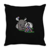 moosing block Throw Pillow