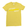eat, sleep, pewpew, repeat Ladies Fitted T-Shirt