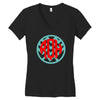 chevron circle Women's V-Neck T-Shirt