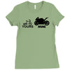 yours mine Ladies Fitted T-Shirt