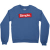 simple red Crewneck Sweatshirt