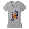 brain drain fox Women's V-Neck T-Shirt