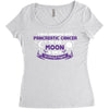 I Love Someone with Pancreatic Cancer to The Moon and Back to Infinity Women's Triblend Scoop T-shirt