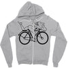 Albert Hofmann LSD Funny Retro Bicycle Day Zipper Hoodie